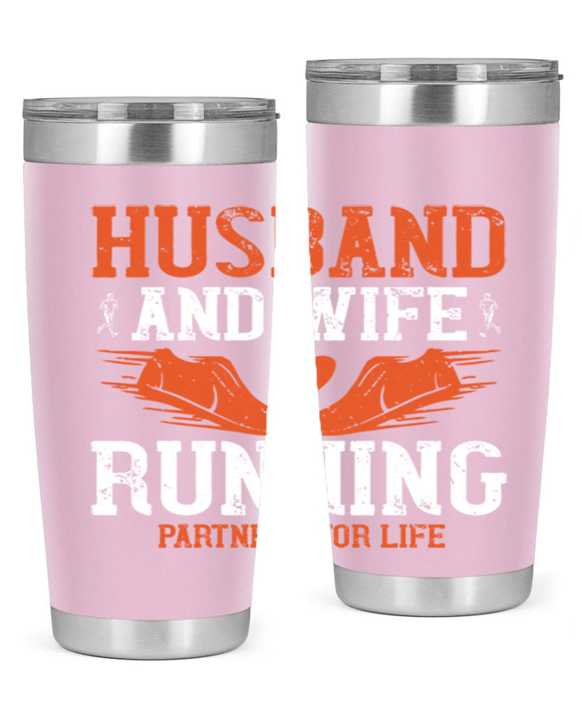 husband and wife running partners for life 41#- running- Tumbler