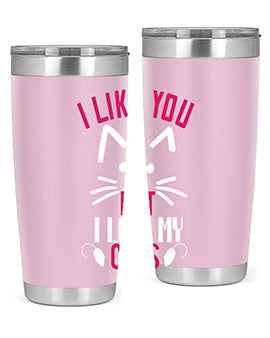 i like you but ilike my cats Style 53#- cat- Tumbler