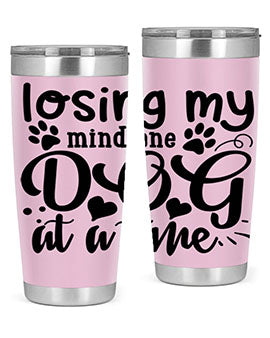 losing my mind one dog at a time Style 75#- dog- Tumbler