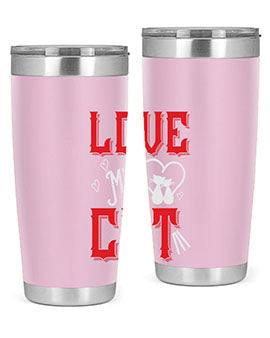 love my cat Style 67#- cat- Tumbler