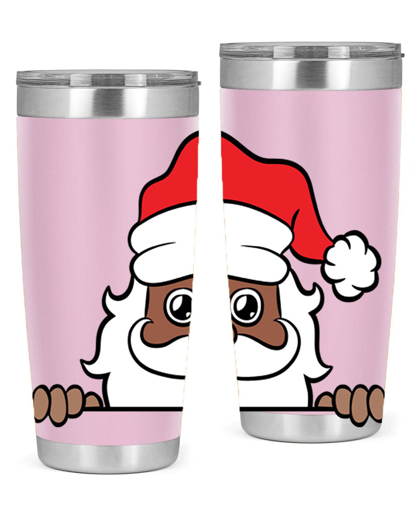 peekaboo black santa 19#- black men - boys- tumbler