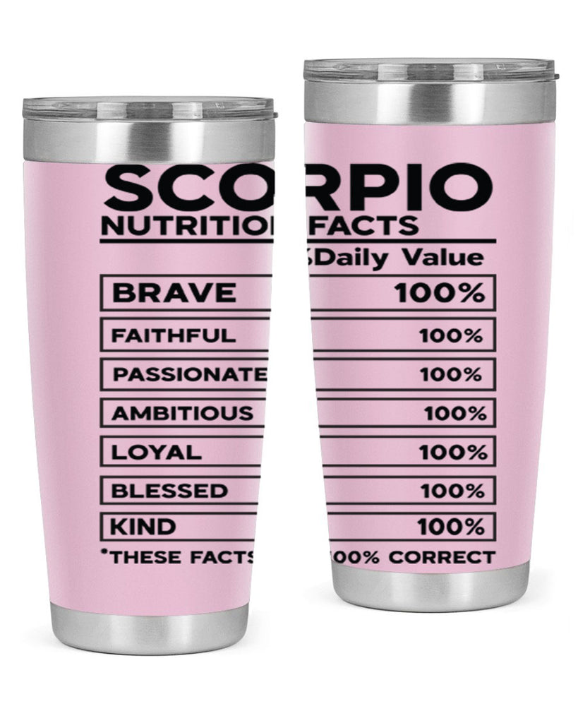 scorpio Nutrition Facts 434#- zodiac- Tumbler