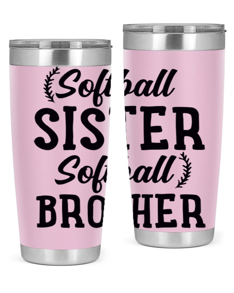 softball sister softball brother 2273#- softball- Tumbler