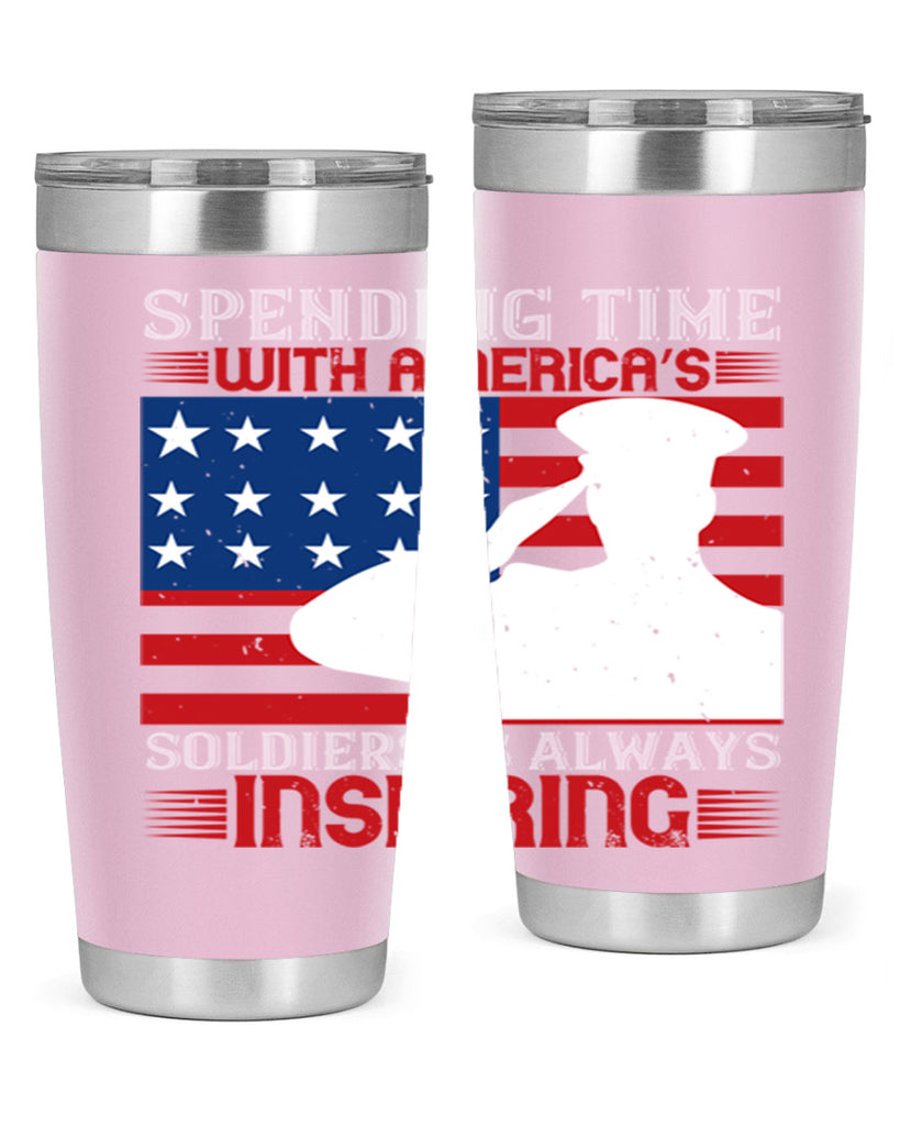 spending time with americas 90#- Veterns Day- Tumbler