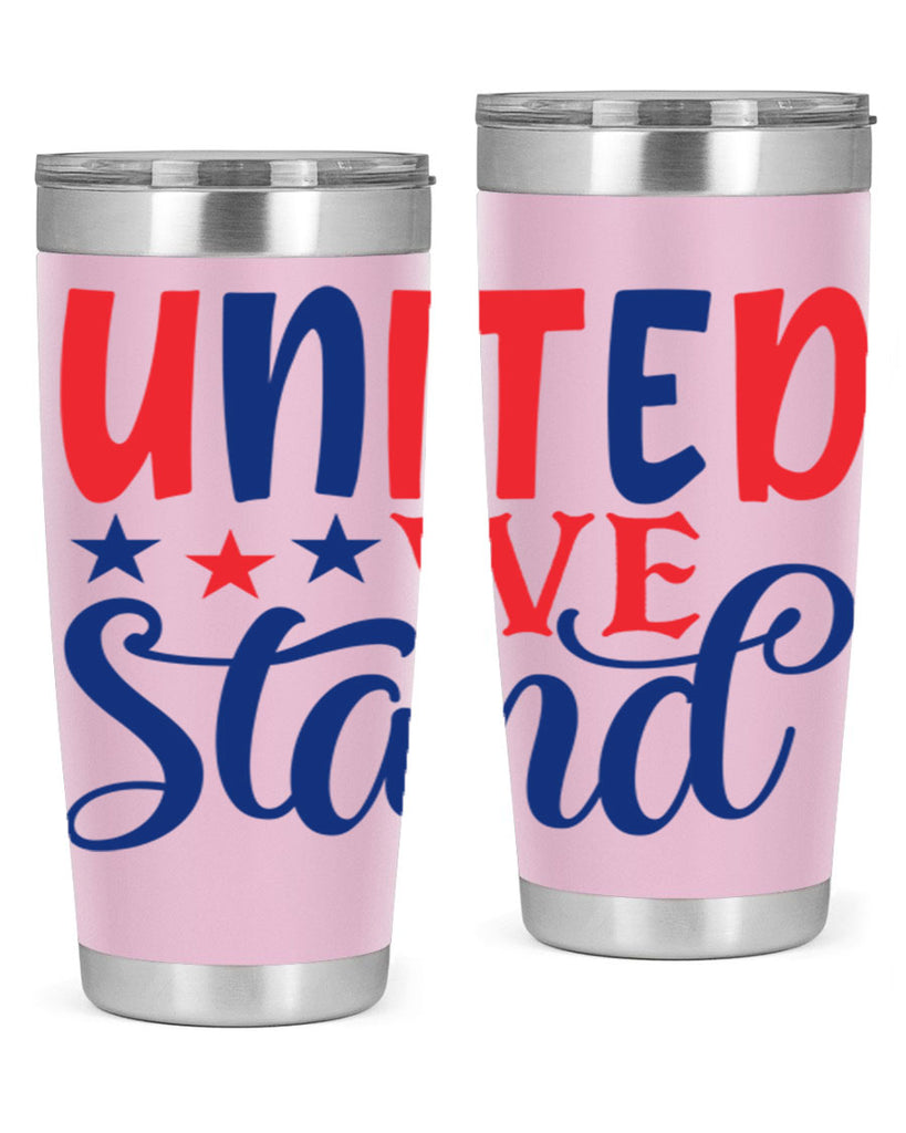united we stand Style 75#- Fourt Of July- Tumbler