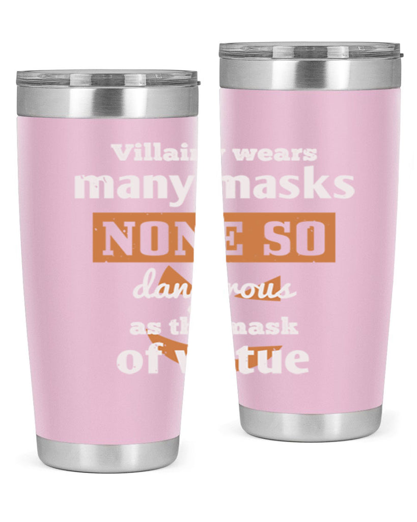 villainy wears many masks 124#- halloween- Tumbler
