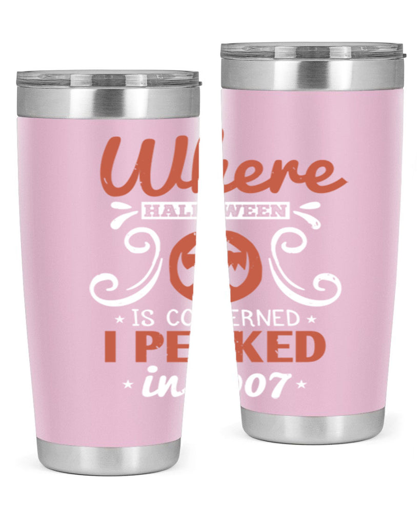 where halloween is 122#- halloween- Tumbler