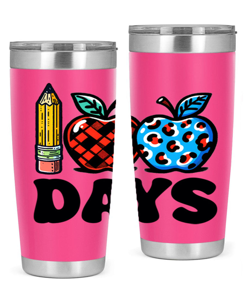 100th day of school Apple 38#- 100 days of school- Tumbler
