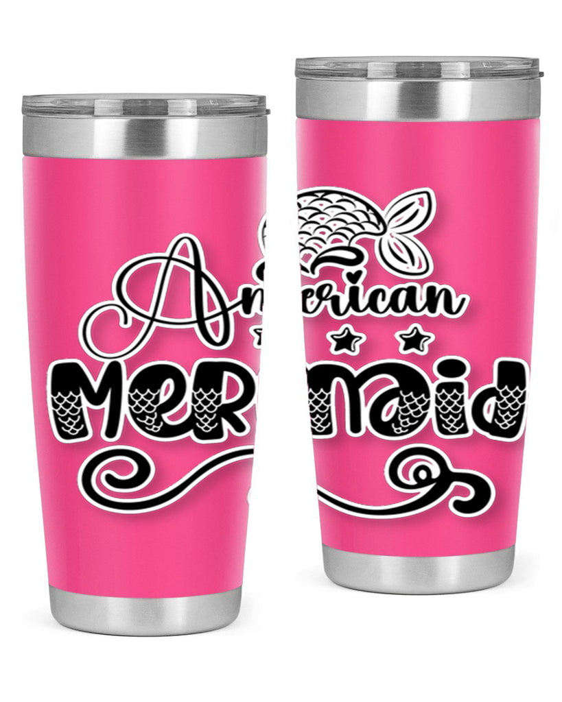 American Mermaid 15#- mermaid- Tumbler
