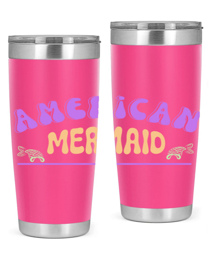 American Mermaid 16#- mermaid- Tumbler