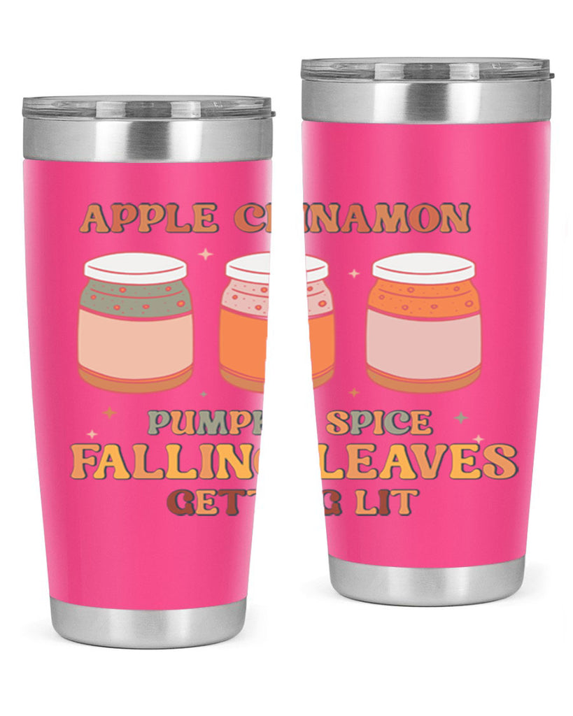 Apple Cinnamon Pumpkin Spice Falling Leaves Getting Lit 12#- fall- Tumbler