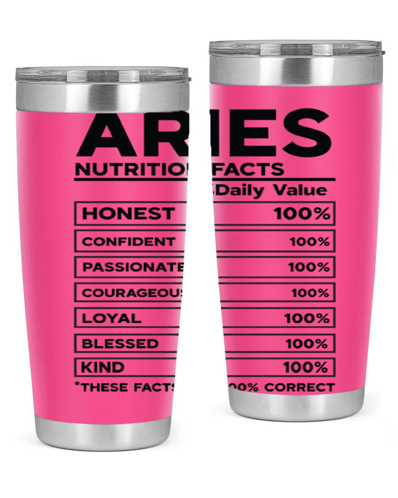 Aries Nutrition Facts 97#- zodiac- Tumbler