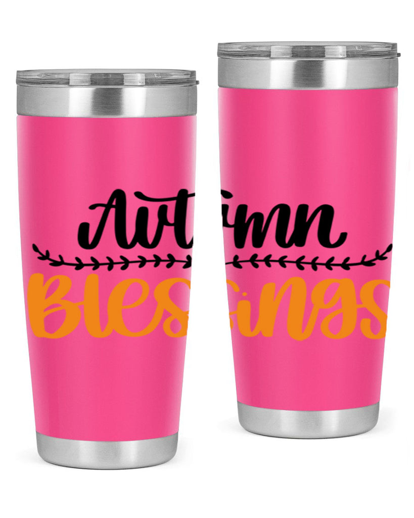 Autumn Blessings 473#- fall- Tumbler
