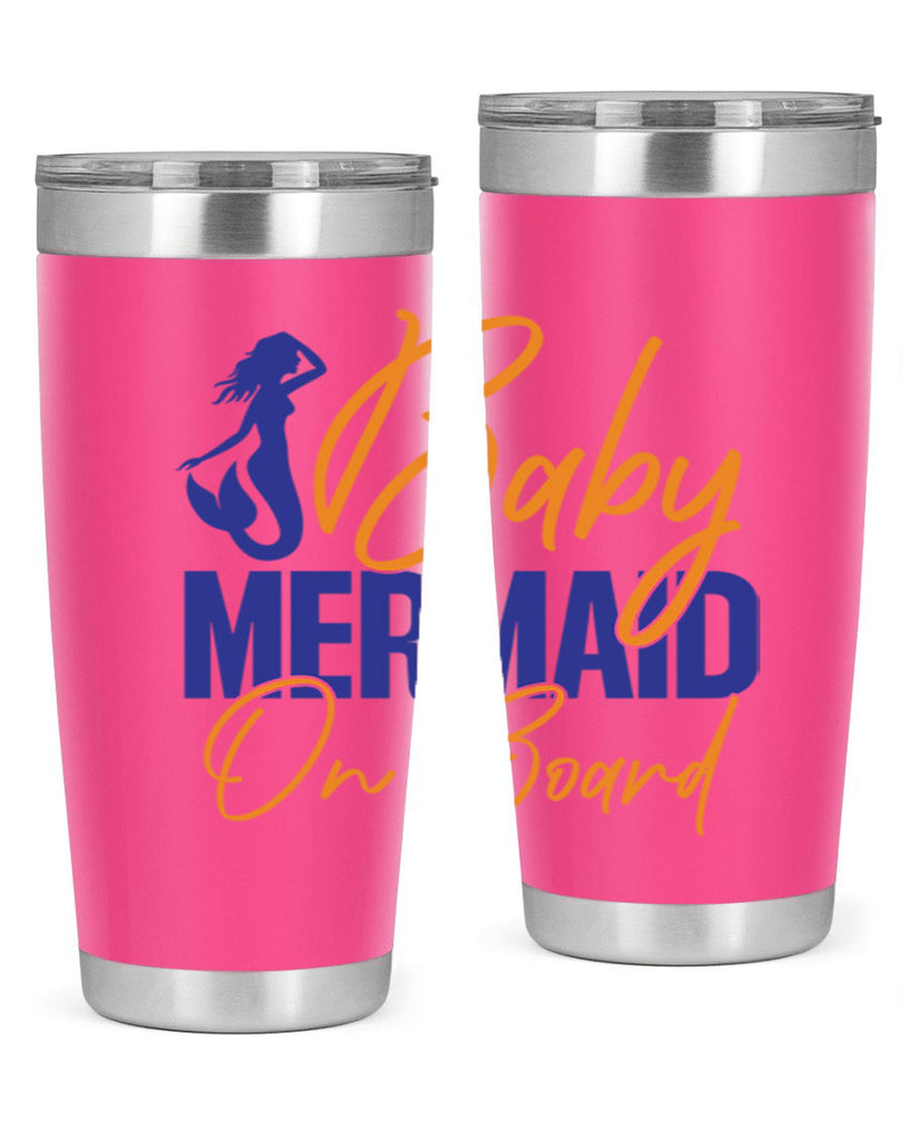 Baby Mermaid on Board 20#- mermaid- Tumbler