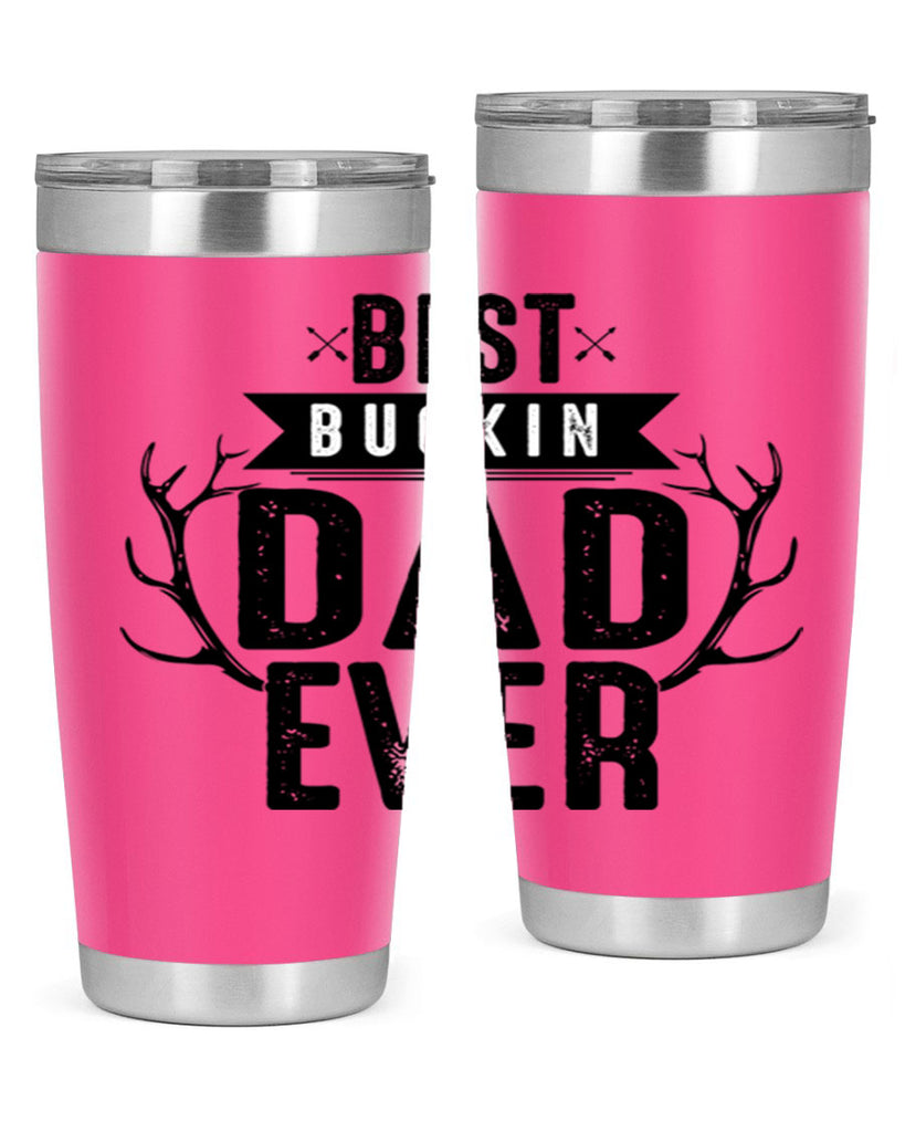 Best Buckin Dad ever 48#- dad- Tumbler