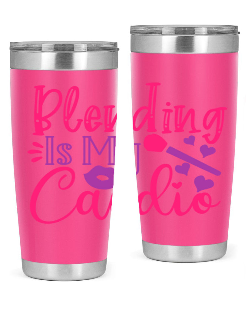 Blending Is My Cardio Style 247#- make up- Tumbler