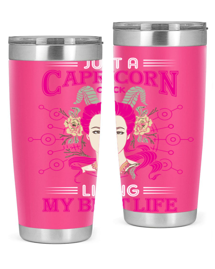 Capricorn chick 193#- zodiac- Tumbler