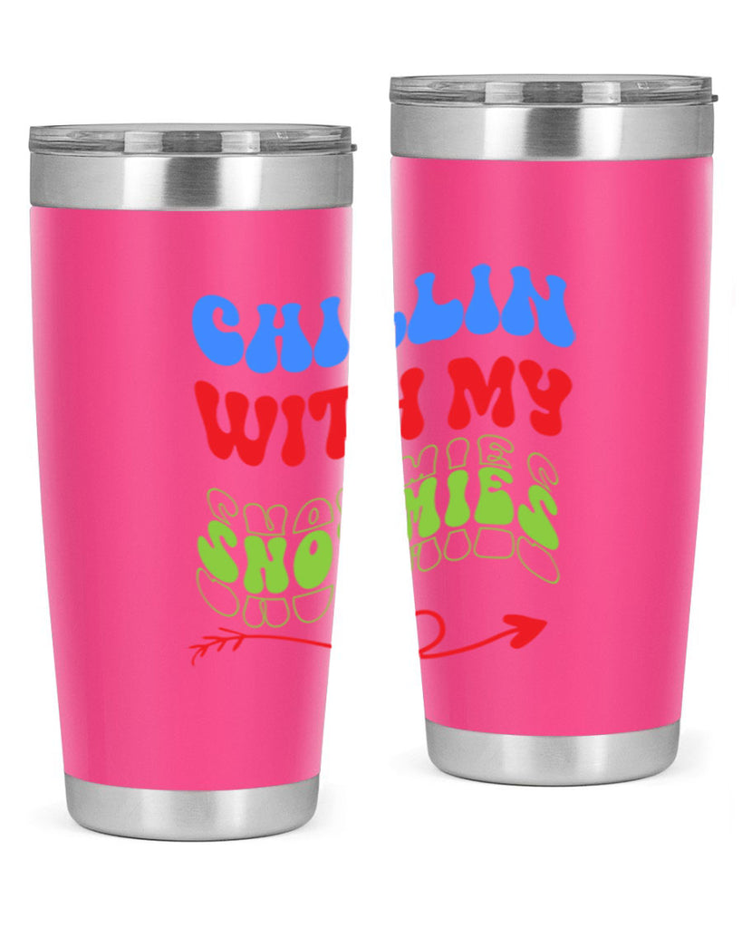 Chillin with my snowmies 42#- winter- Tumbler