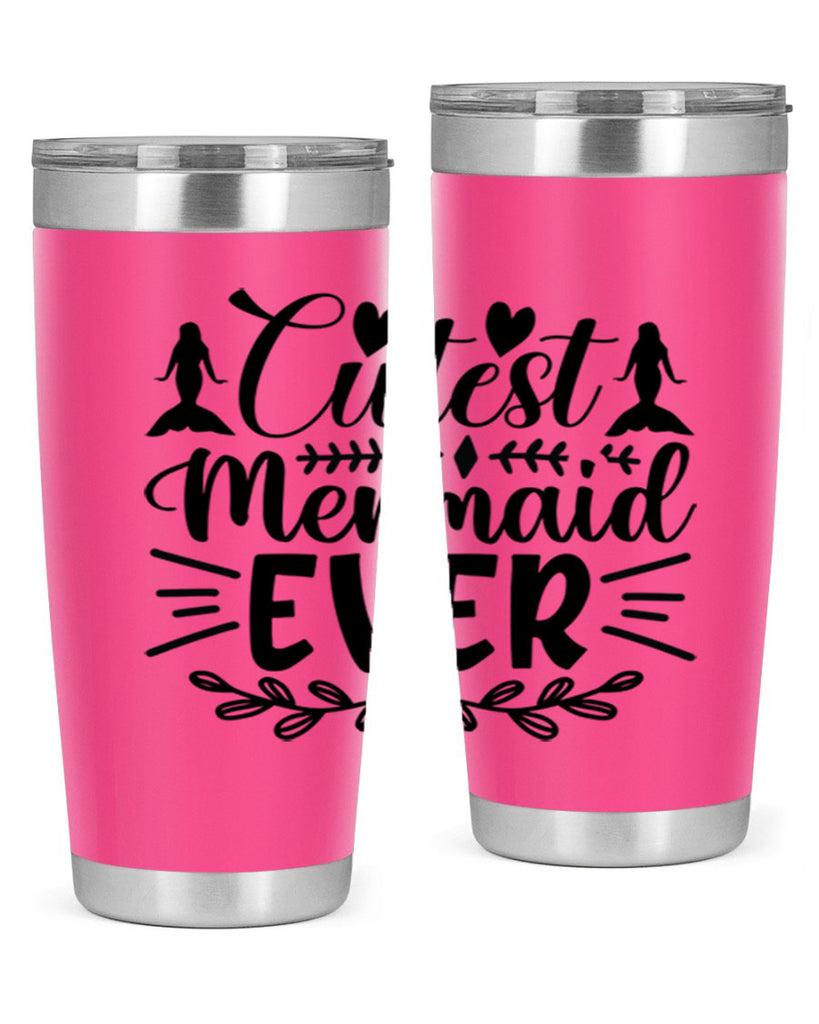 Cutest mermaid ever 100#- mermaid- Tumbler