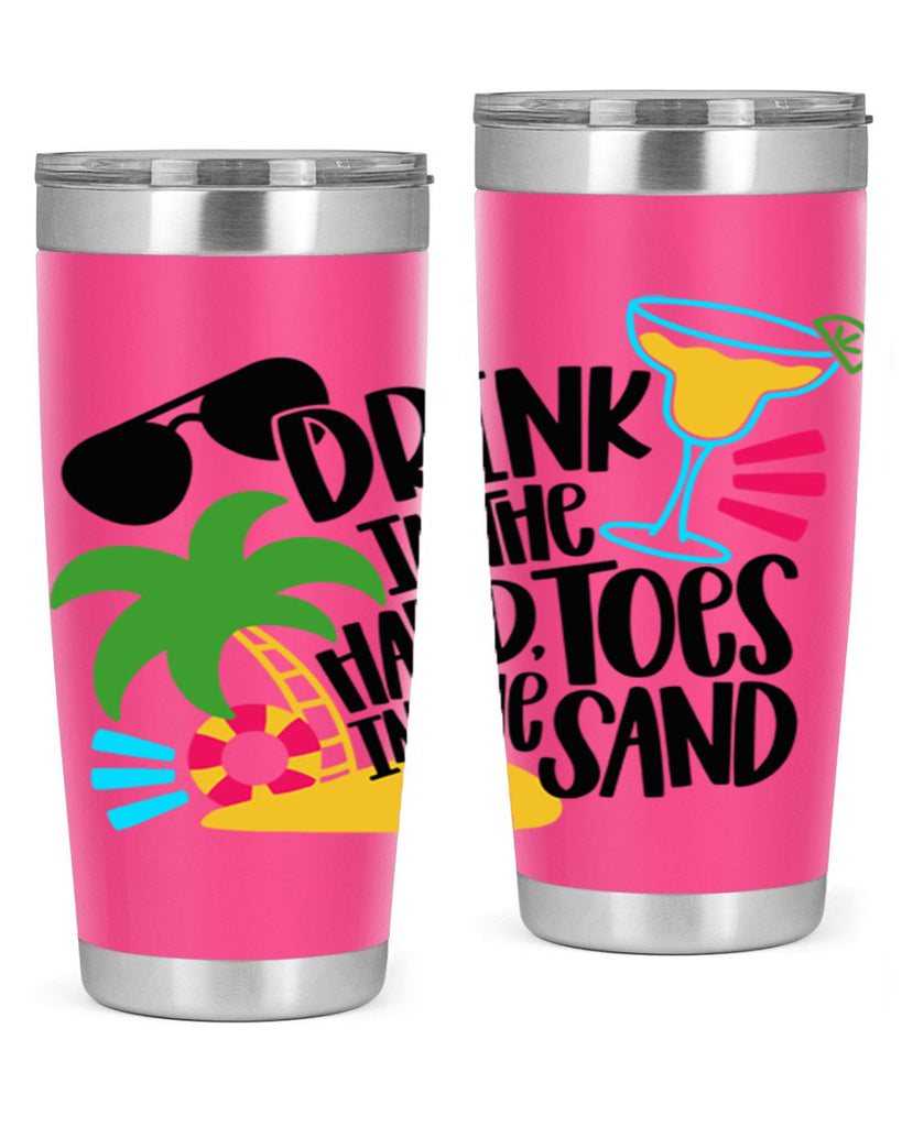 Drink In The Hand Toes In The Sand Style 48#- summer- Tumbler