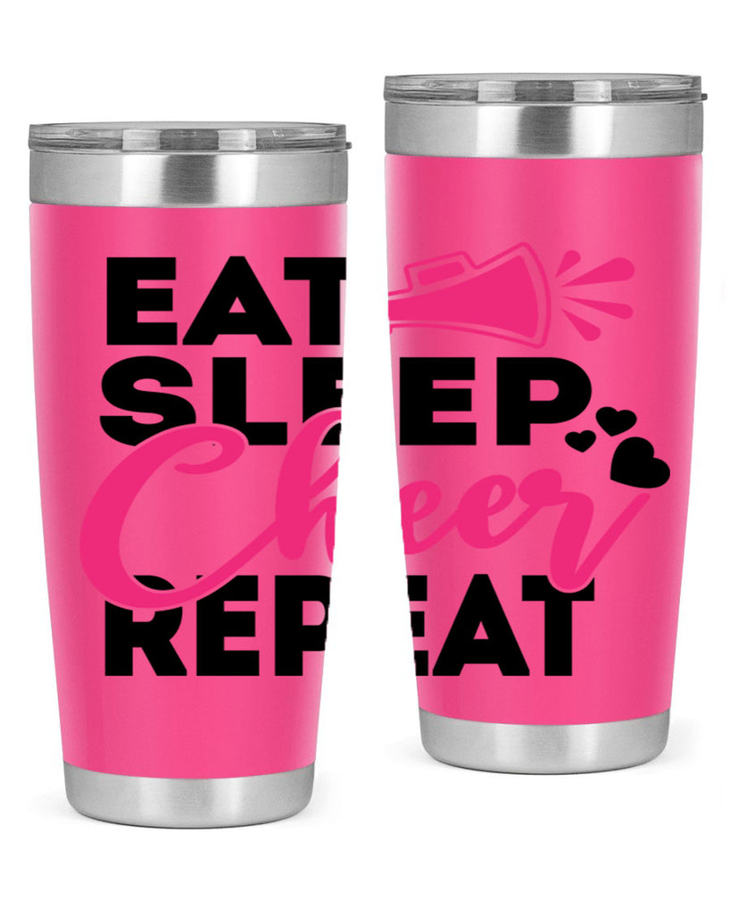 Eat Sleep Cheer Repeate 1315#- cheer- Tumbler