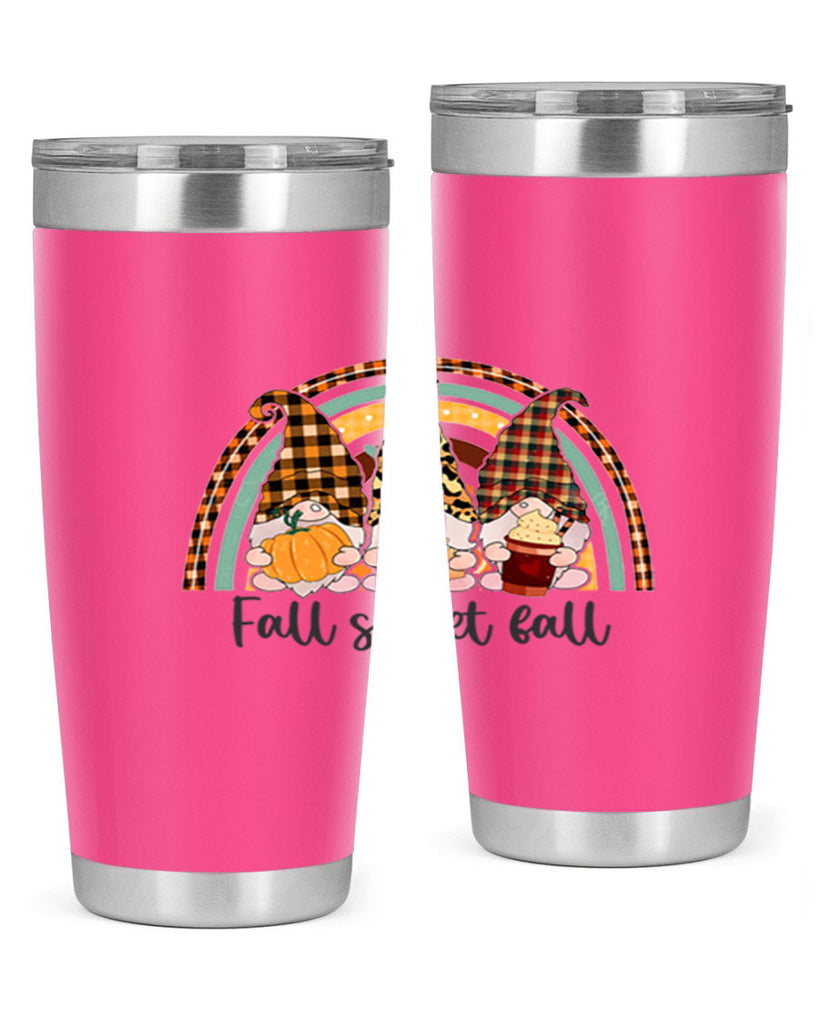 FallSweetFallGnomeRainbow 162#- fall- Tumbler
