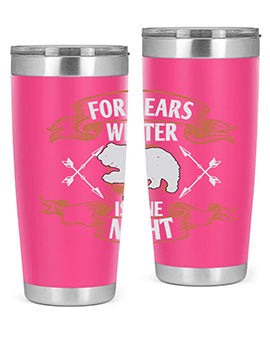 For bears, winter is one night 53#- Bears- Tumbler
