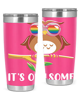 Funny Owl Gift Im Owlsome A TurtleRabbit 7#- owl- Tumblers
