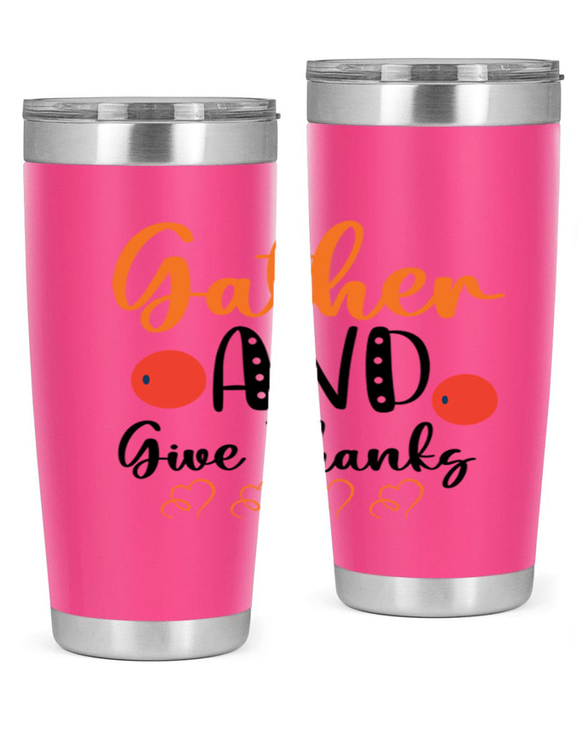 Gather And Give Thanks 188#- fall- Tumbler