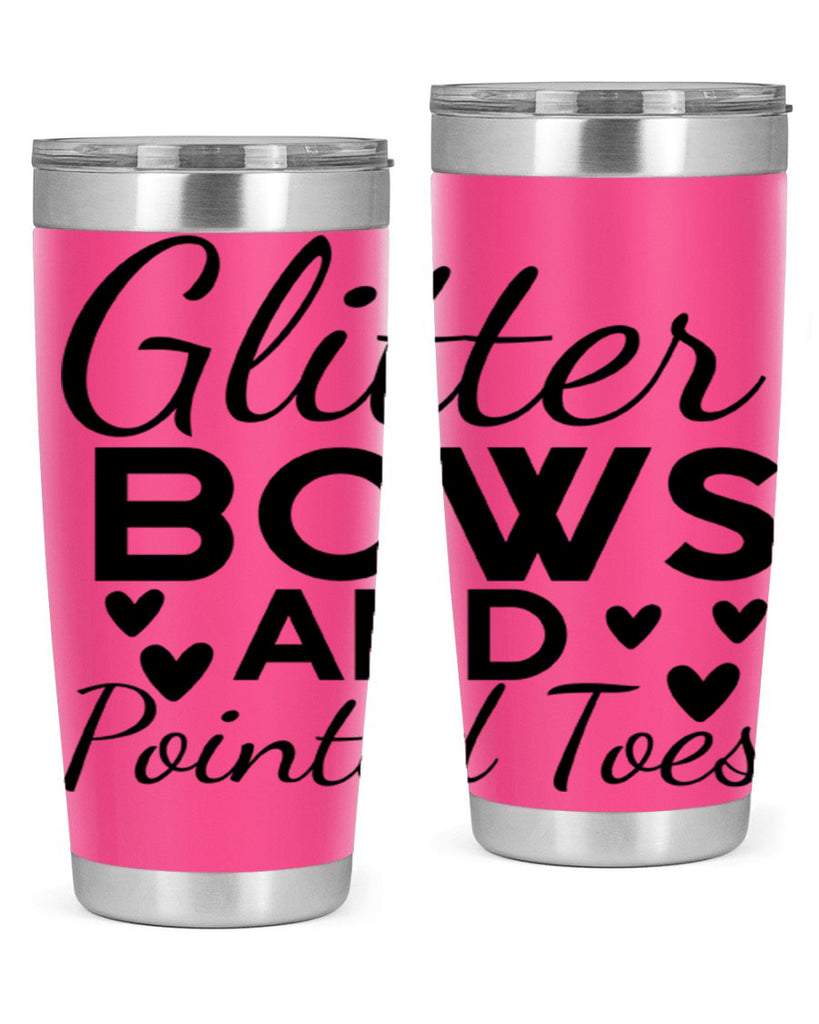 Glitter Bows and Pointed Toes 43#- ballet- Tumbler