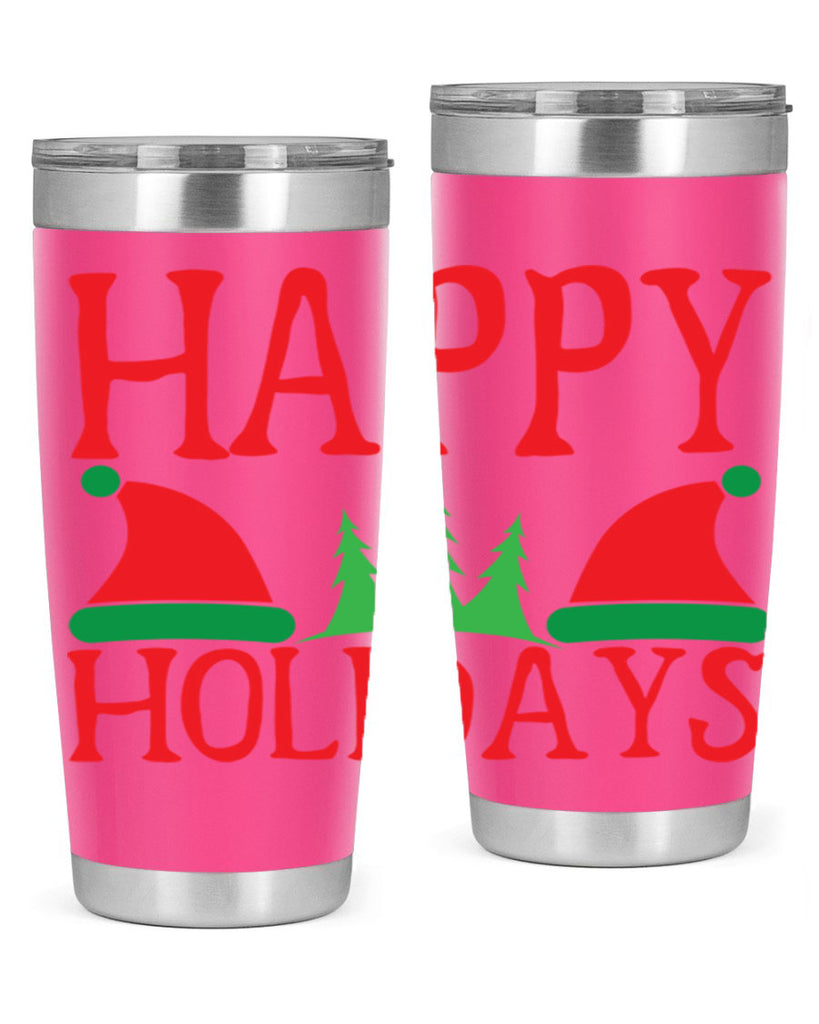 Happy Holidays 136#- winter- Tumbler