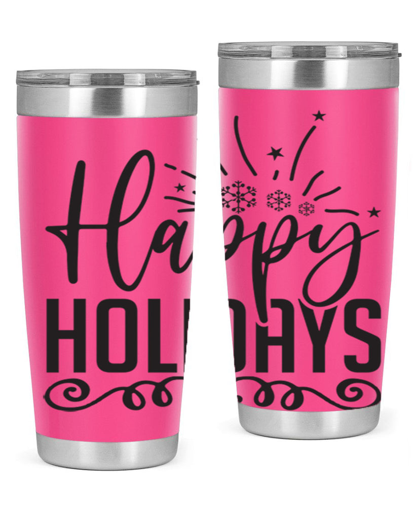 Happy holidays 137#- winter- Tumbler