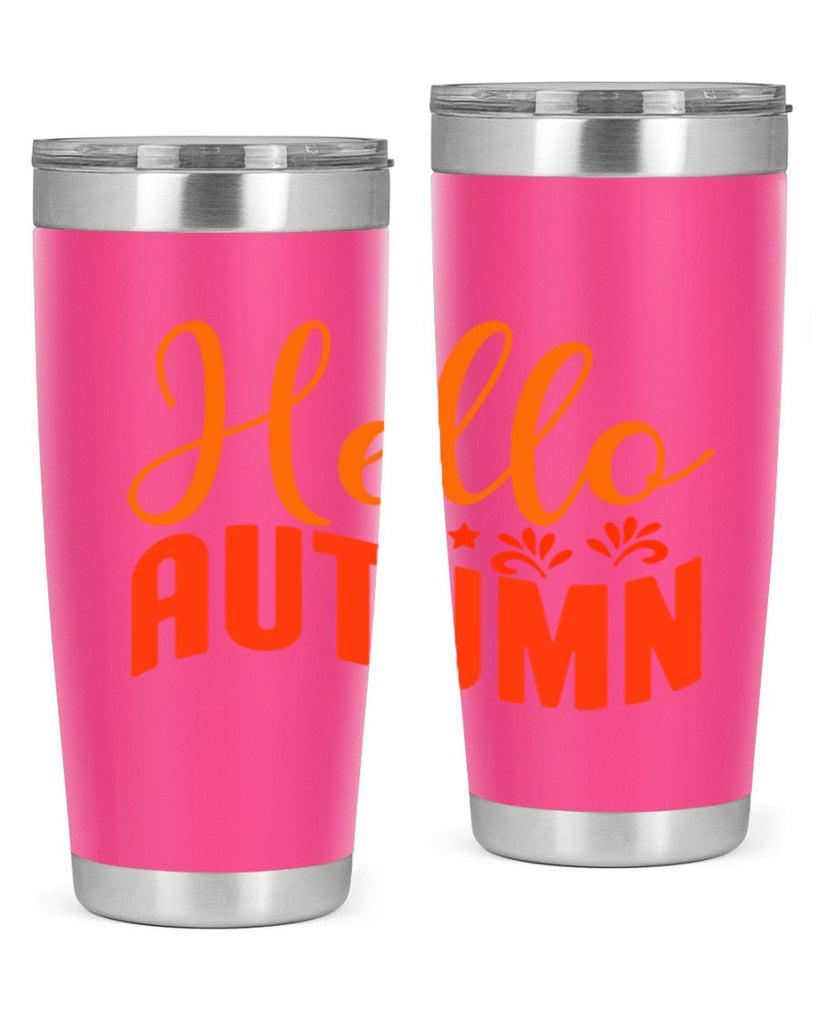 Hello Autumn Design 268#- fall- Tumbler