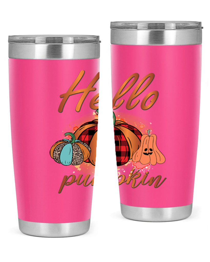 Hello Pumpkin 284#- fall- Tumbler