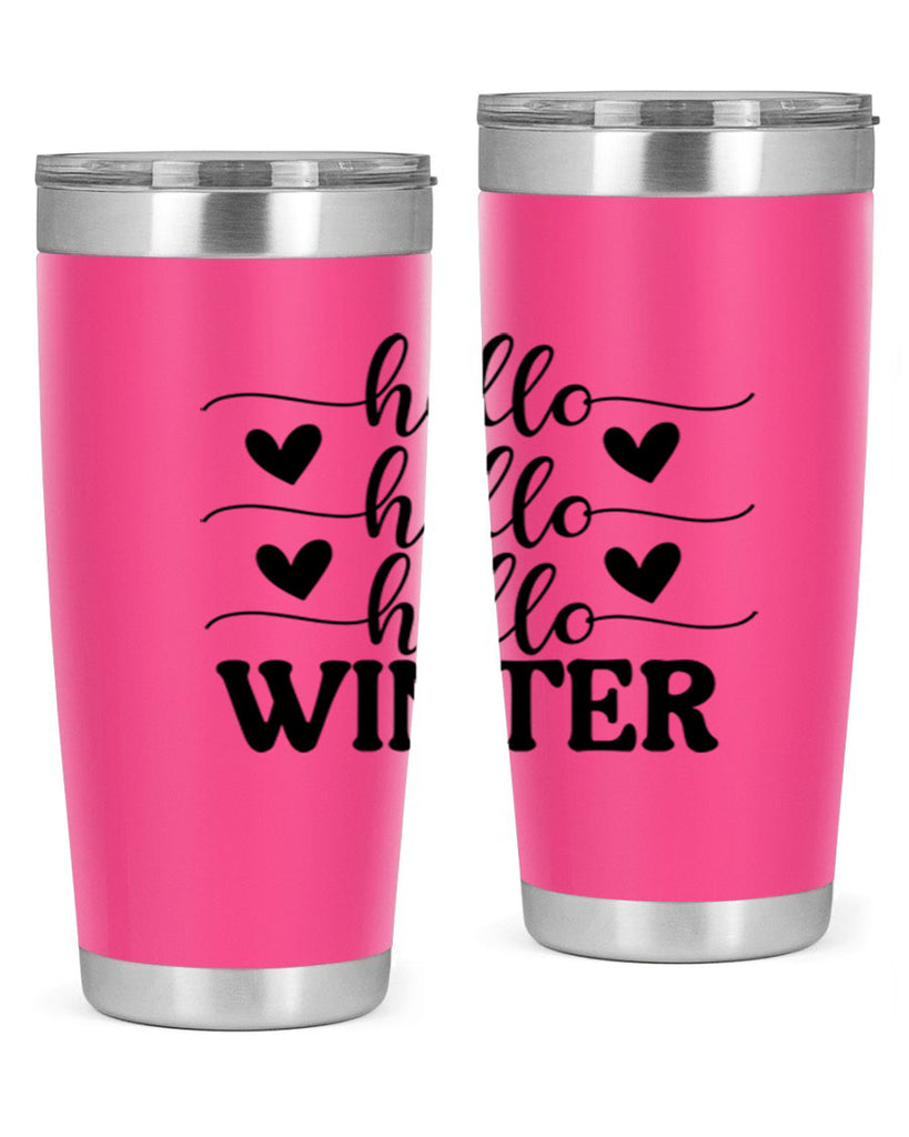Hello Winter 167#- winter- Tumbler