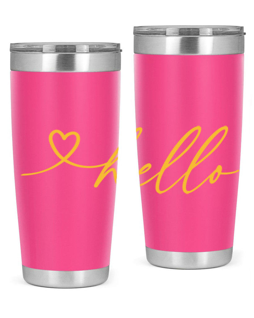 Hello heart183#- spring- Tumbler