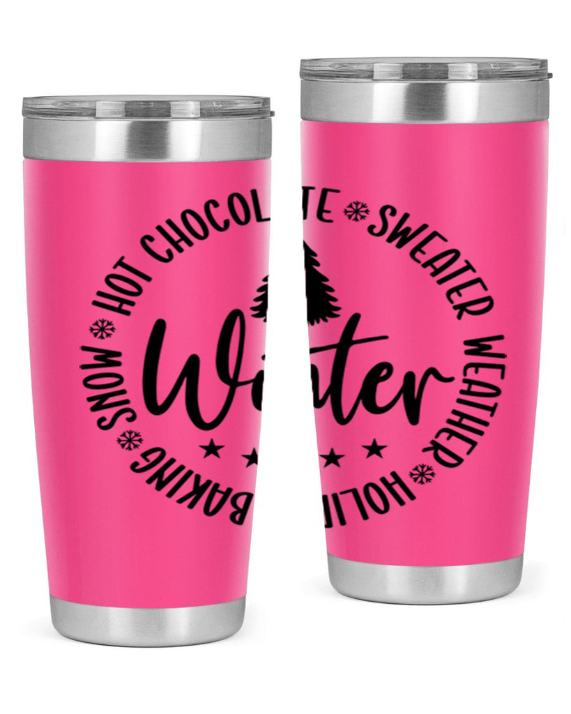 Hot Chocolate Sweater Weather Holiday Baking Snows196#- winter- Tumbler