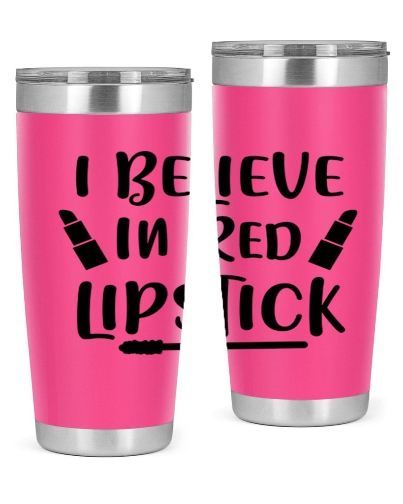 I Believe In Red Lipstick 104#- fashion- Cotton Tank