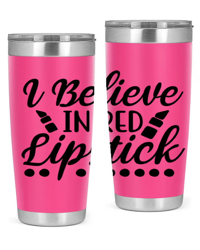 I Believe In Red Lipstick 106#- fashion- Cotton Tank