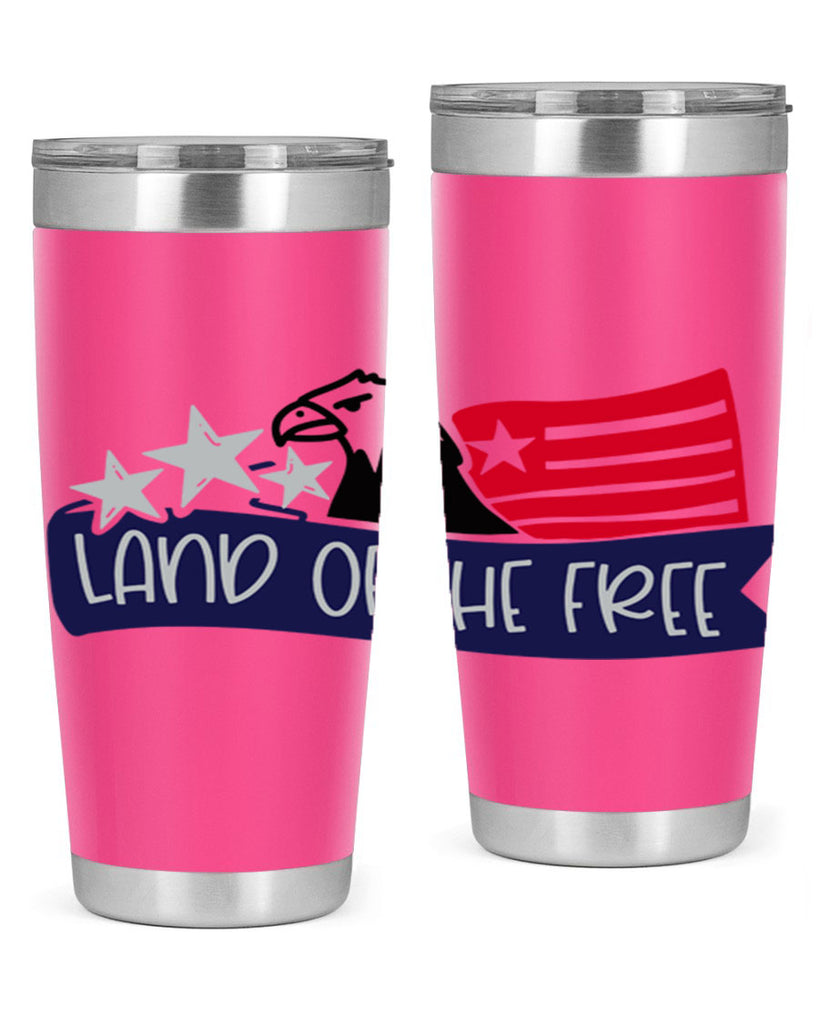 Land Of The Free Style 157#- Fourt Of July- Tumbler