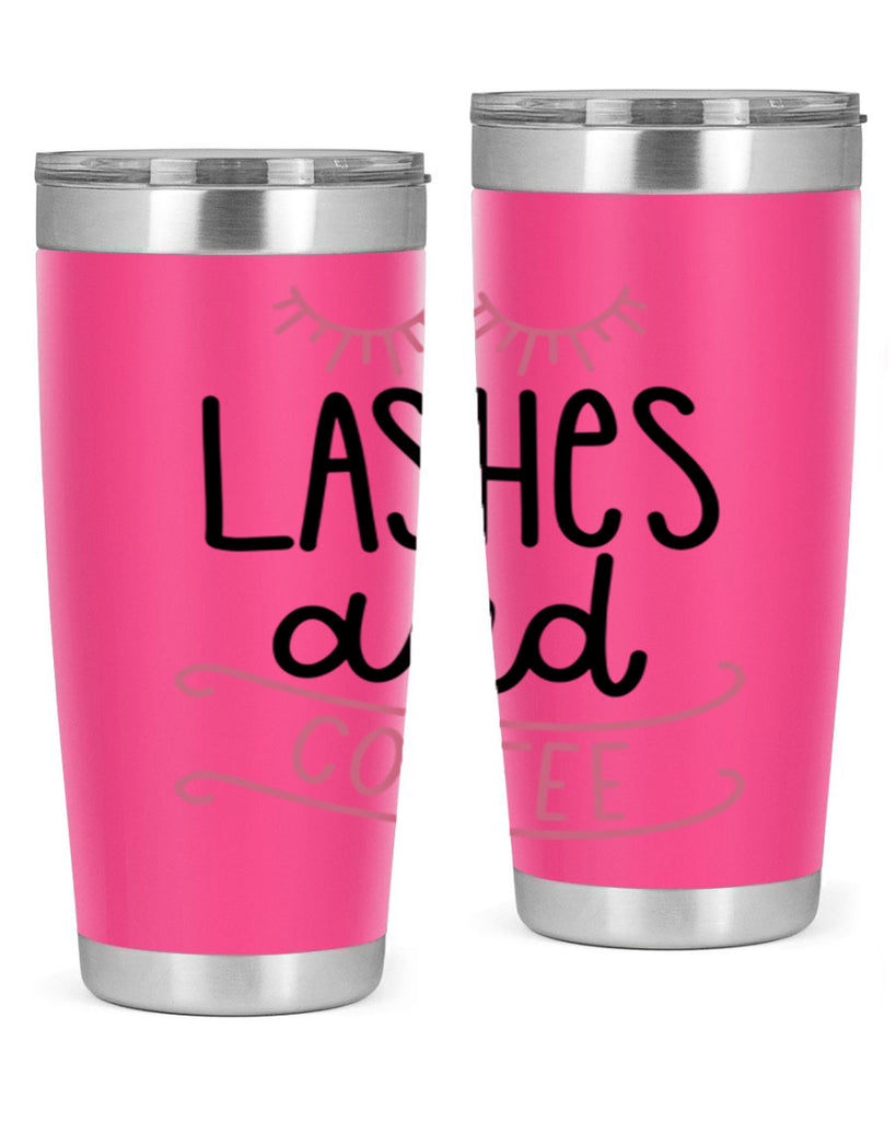Lashes and Coffee Style 68#- make up- Tumbler