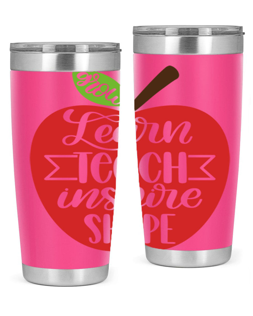 Learn Teach Inspire Shape Style 68#- teacher- tumbler