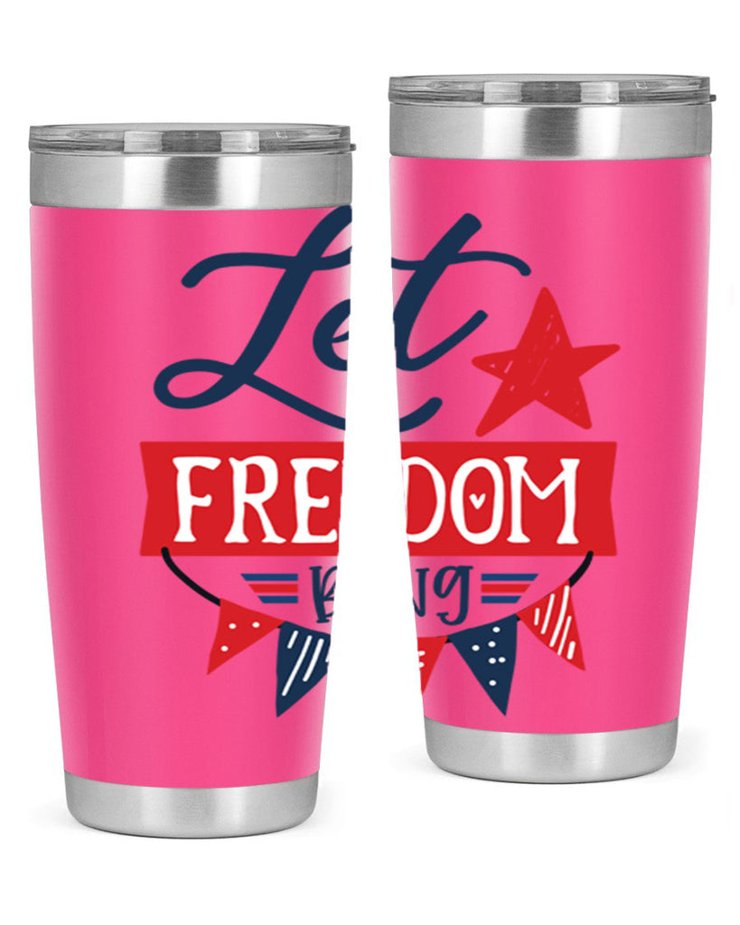 Let freedom bling Style 78#- Fourt Of July- Tumbler