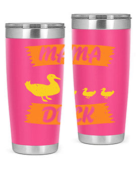 Mama Duck Style 26#- duck- Tumbler