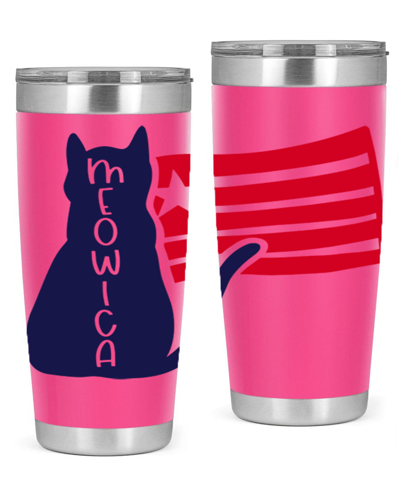 Meowica Style 166#- Fourt Of July- Tumbler