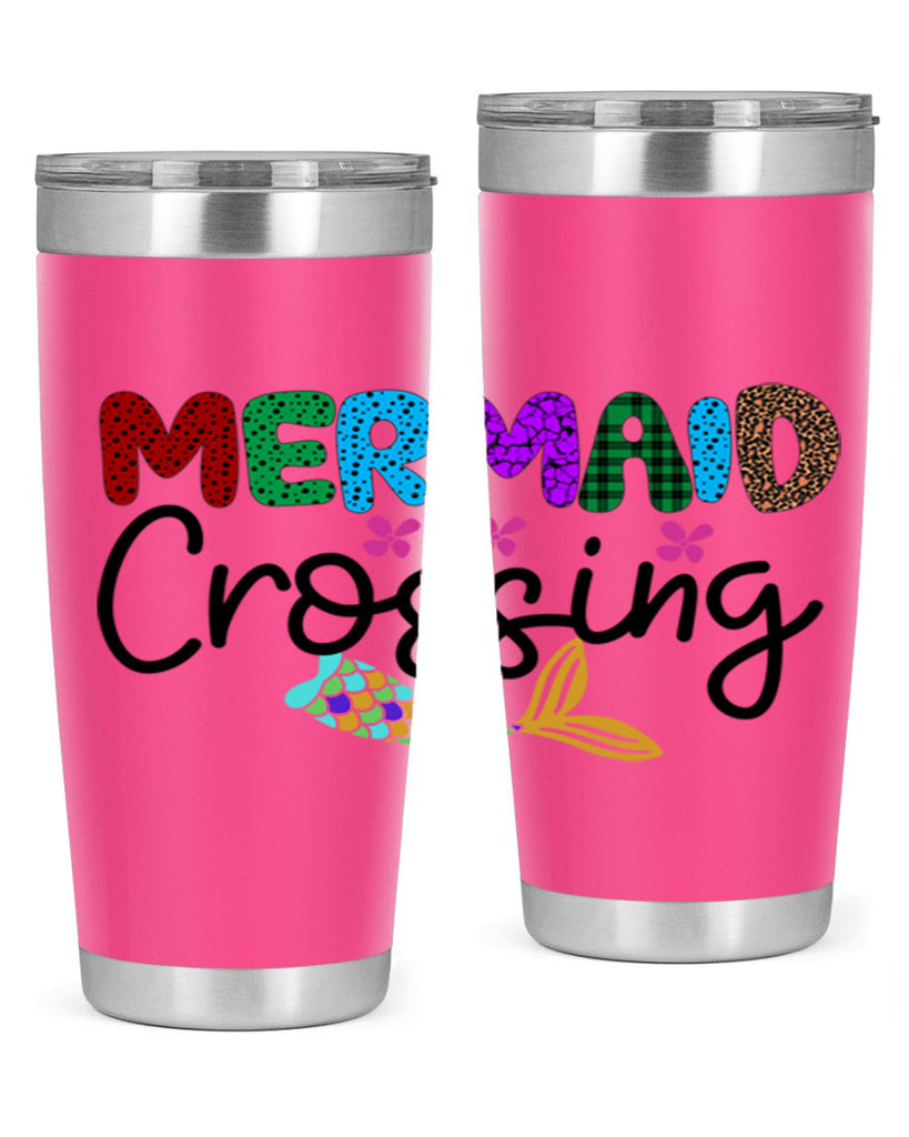 Mermaid Crossing 399#- mermaid- Tumbler