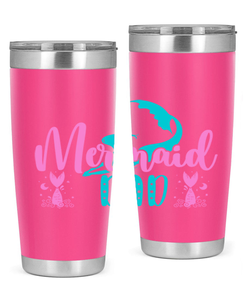 Mermaid Dad 356#- mermaid- Tumbler