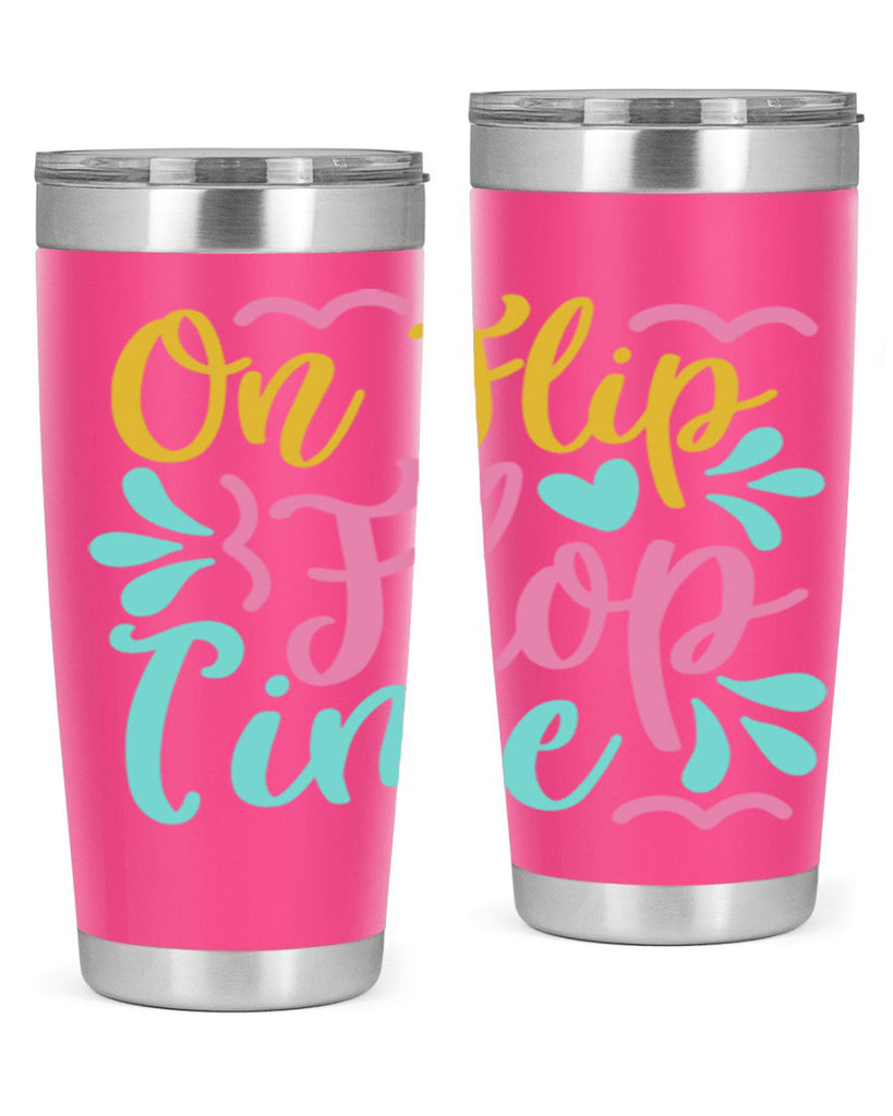 ON FLIP FLOP TIME Style 58#- summer- Tumbler