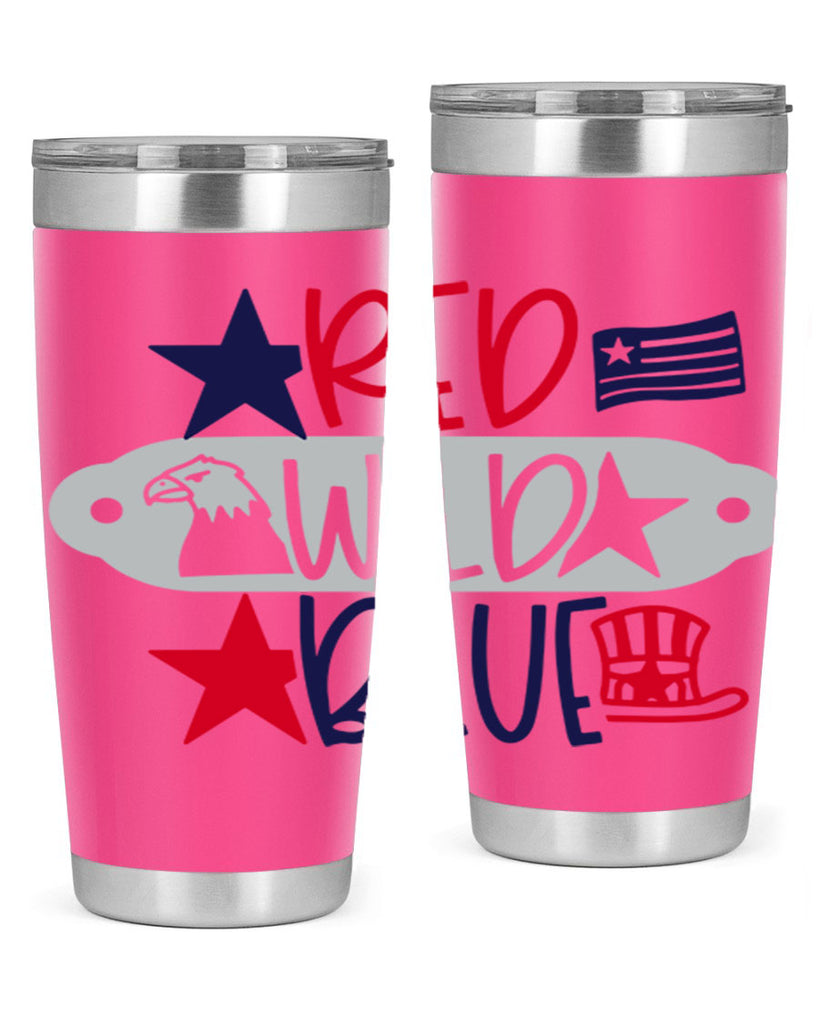 Red Wild Blue Style 171#- Fourt Of July- Tumbler