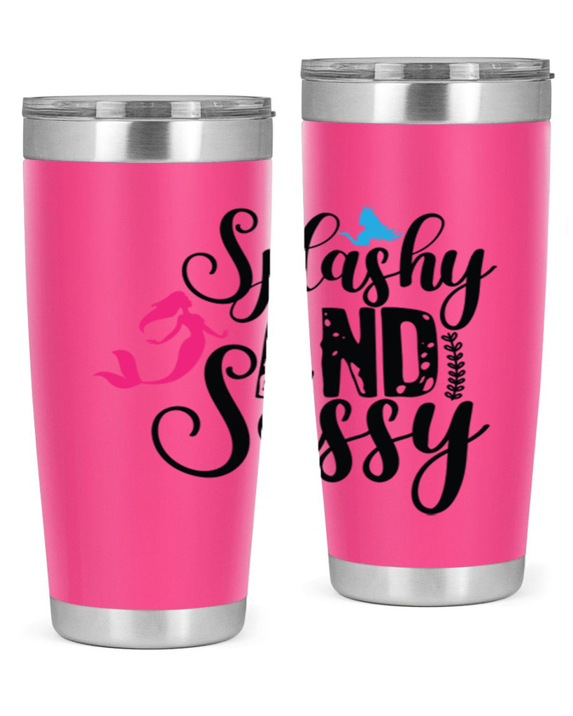 Splashy and Sassy 624#- mermaid- Tumbler